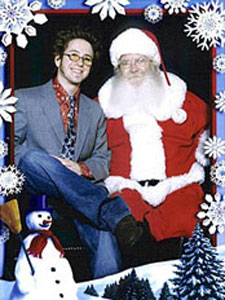 Chris Cason with Santa