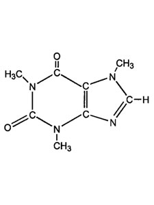 Caffeine's molecular structure