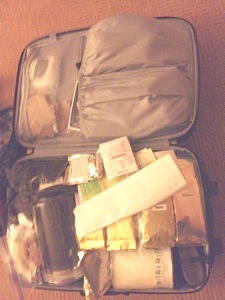 Suitcase full o'leaves!