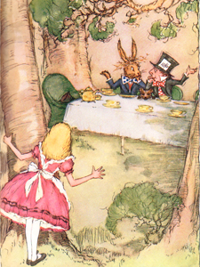 "Take some more tea," the March Hare said to Alice, very earnestly.