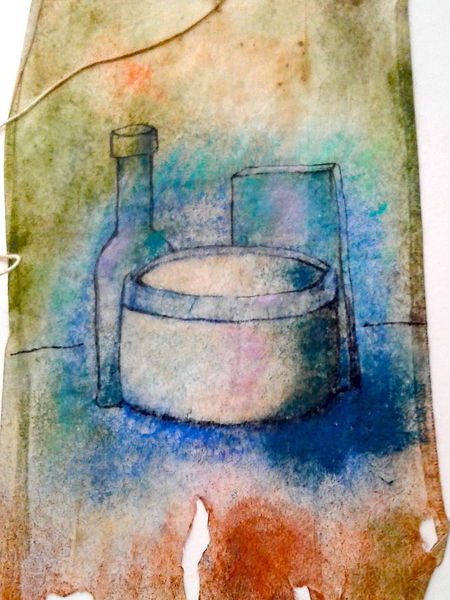 Patti Anastasi's teabag art
