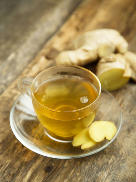True tea might have a diuretic effect, but it can well taken care of by ginger.