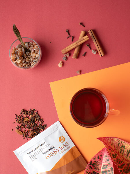 Finally, the wait is over! A long-time customer request, Fiery Cinnamon Spice is here to stay! This tea packs the perfect punch of cinnamon flavor, blended with Ceylon tea, orange peels, and cloves for an amped up kick-in-the-palate cinnamon experience. Perfect to heat you up on a cold day, or just wake up your palate on an early morning. This tea will bring a smile to any cinnamon lovers face.