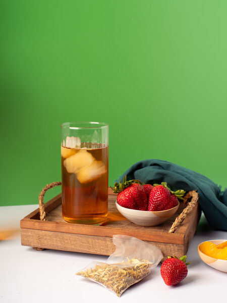 Easy Vegan Recipes for Afternoon Tea at Home green rooibos with peaches, strawberries, and citrus is juicy, nectar-like and supremely refreshing. This "palate pretty" medley of flavors is muy delicioso; hot or iced and naturally caffeine-free.
