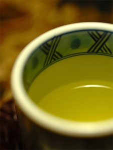 A healthy cup of green tea