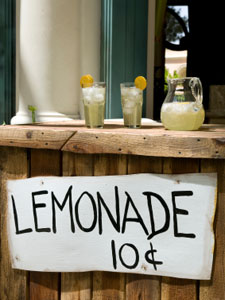 The iconic lemonade stand