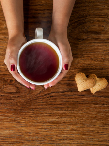  A cup of tea and cookies, a perfect combination! 