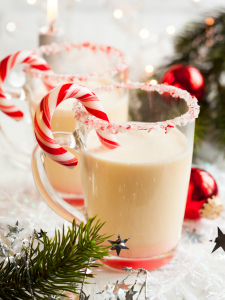 Candy Cane Tea Cocktails