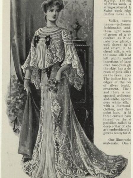 Although made with the extravagance of ball gown fabrics including hand-made laces, silks, and brocades, many women wore them both for tea in the afternoon, alone or with guests, and for supper with their family and introduced a generation of women to the idea that they could be both fashionable and comfortable.