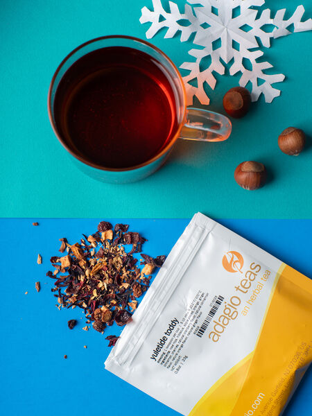 Try a caffeine-free toddy with Adagio's Yuletide Toddy, a herbal sensation only available during the winter months!