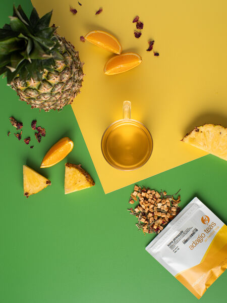 The next best thing to drinking liquid sunshine, this fruity tisane will have you laying back and hanging loose while its zesty pineapple essence dances on your palette. Delightful on its own, however, we suggest cold brewing or pouring over ice for an exhilarating refreshment that will have you pining for summer, aloha!