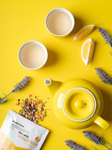 Sip These Teas to Ease Sniffles and Boost Energy Revel in the luxury of our Lavender Lemon. This bright caffeine-free herbal blend is a delight to the senses with an intoxicating aroma, smooth citrusy flavor, and soft whispers of lavender. Calming and soothing so you can unwind from a busy day.
