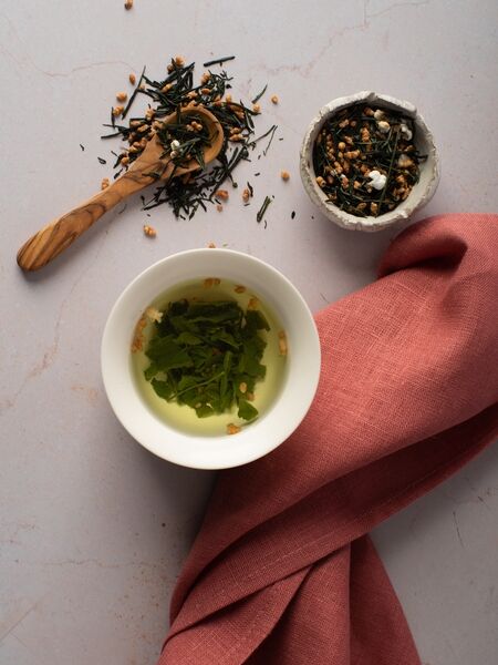 Genmaicha Shincha 2023 is here and waiting to comfort you. It is a perfect first harvest version of the classic Japanese toasted rice tea, but with the sublime complexity of the first spring plucking of the sencha leaves used to blend it. The toasted rice is warmly nutty and adds a sweetness which is in counterpoint to the crisp sweet grass and fruity, tangy apricot notes of sencha. If you love all things Japanese, do not pass up this comforting yet layered precious early spring grown green tea.